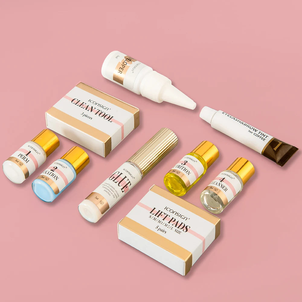 Lash Lift and Tint Kit Professional Eyelash Lifting Tint Brow Lamination Dye Eye Makeup Tools