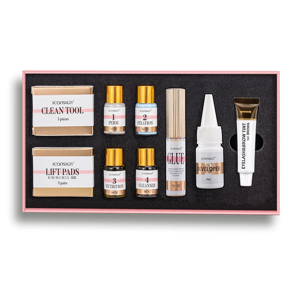 Lash Lift and Tint Kit Professional Eyelash Lifting Tint Brow Lamination Dye Eye Makeup Tools