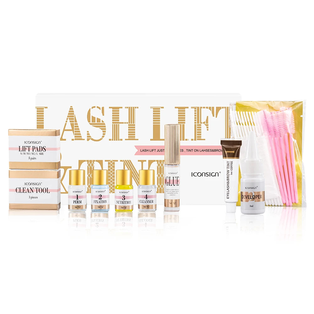 Lash Lift and Tint Kit Professional Eyelash Lifting Tint Brow Lamination Dye Eye Makeup Tools