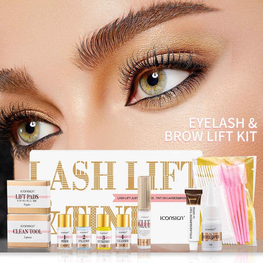 Lash Lift and Tint Kit Professional Eyelash Lifting Tint Brow Lamination Dye Eye Makeup Tools
