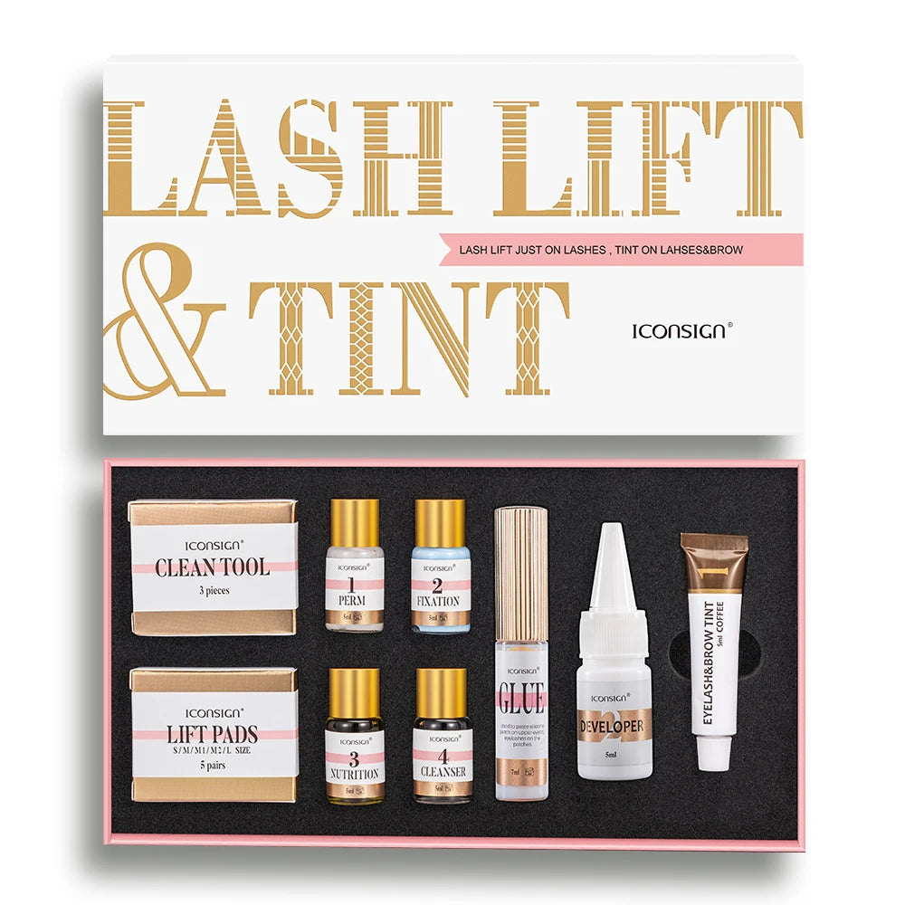 Lash Lift and Tint Kit Professional Eyelash Lifting Tint Brow Lamination Dye Eye Makeup Tools