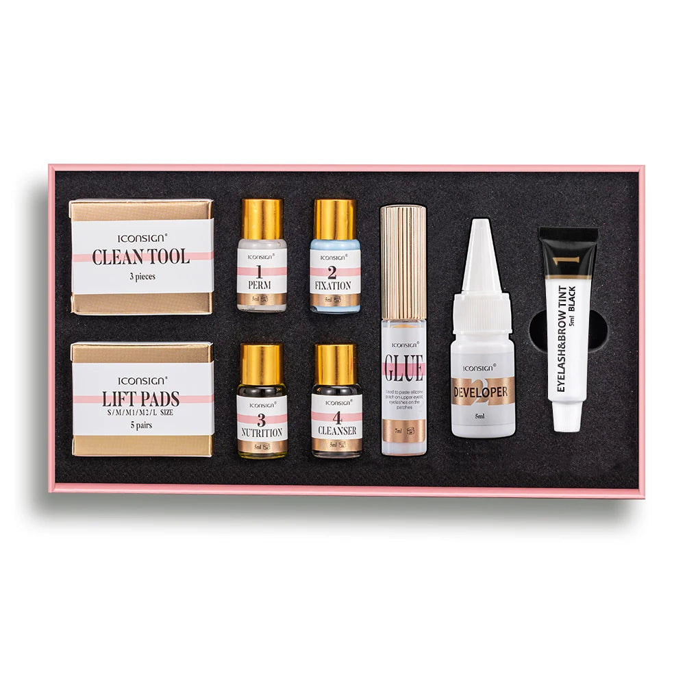 Lash Lift and Tint Kit Professional Eyelash Lifting Tint Brow Lamination Dye Eye Makeup Tools